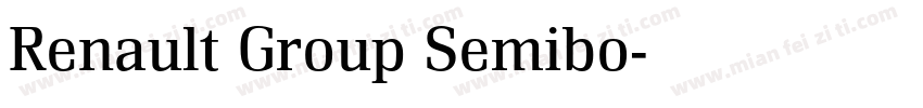 Renault Group Semibo字体转换